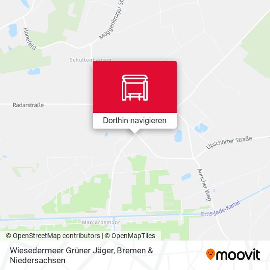 Wiesedermeer Grüner Jäger Karte