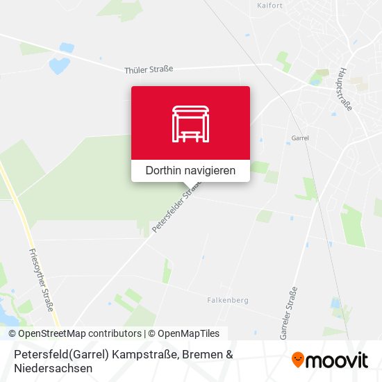 Petersfeld(Garrel) Kampstraße Karte