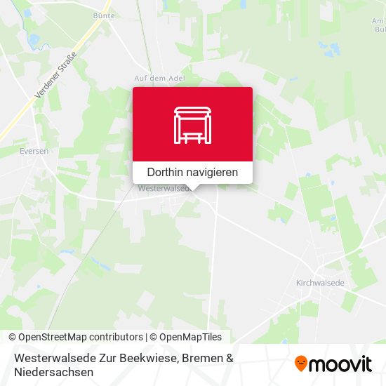 Westerwalsede Zur Beekwiese Karte
