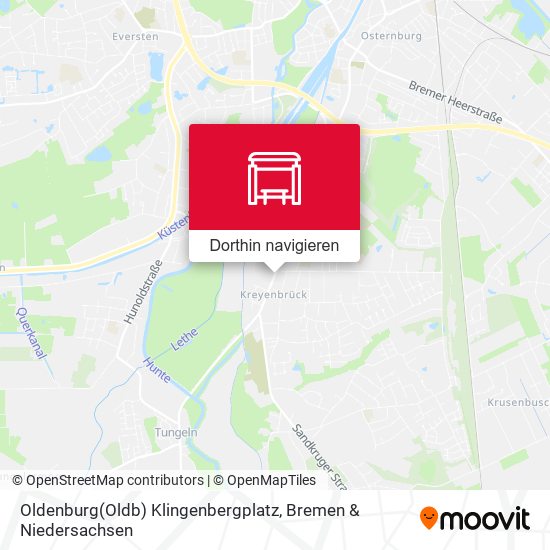 Oldenburg(Oldb) Klingenbergplatz Karte