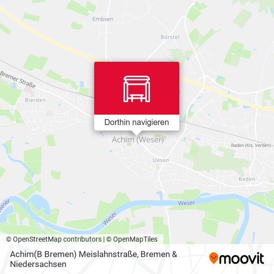 Achim(B Bremen) Meislahnstraße Karte