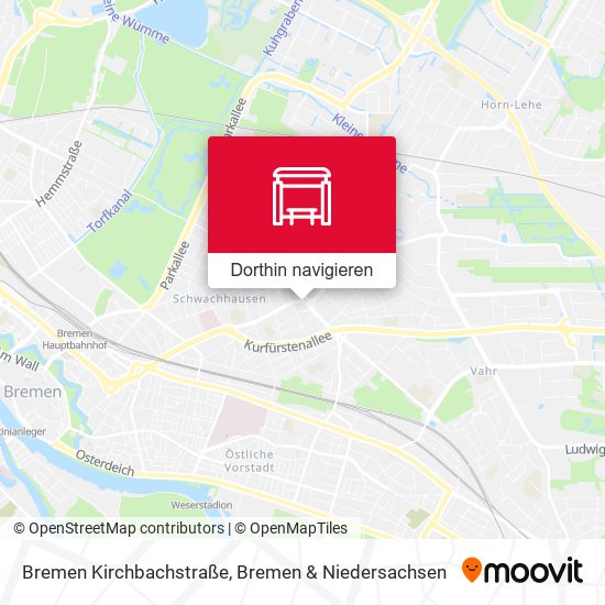 Bremen Kirchbachstraße Karte