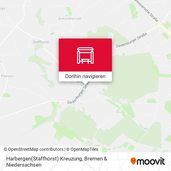Harbergen(Staffhorst) Kreuzung Karte