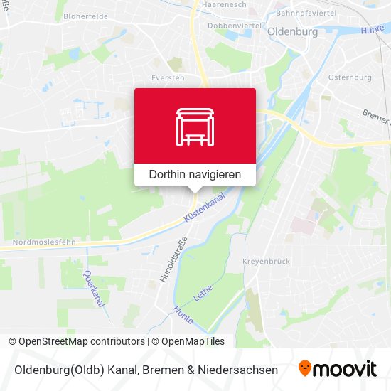 Oldenburg(Oldb) Kanal Karte