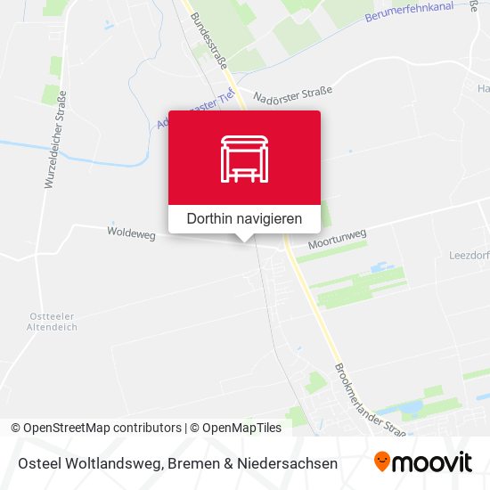 Osteel Woltlandsweg Karte