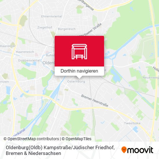 Oldenburg(Oldb) Kampstraße / Jüdischer Friedhof Karte