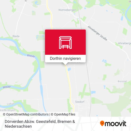 Dörverden Abzw. Geestefeld Karte