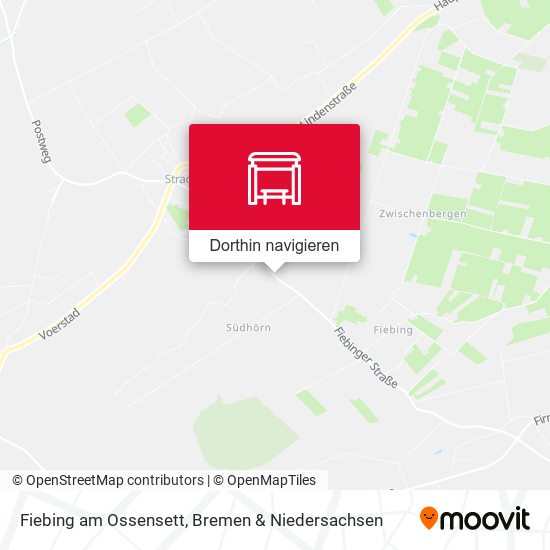 Fiebing am Ossensett Karte