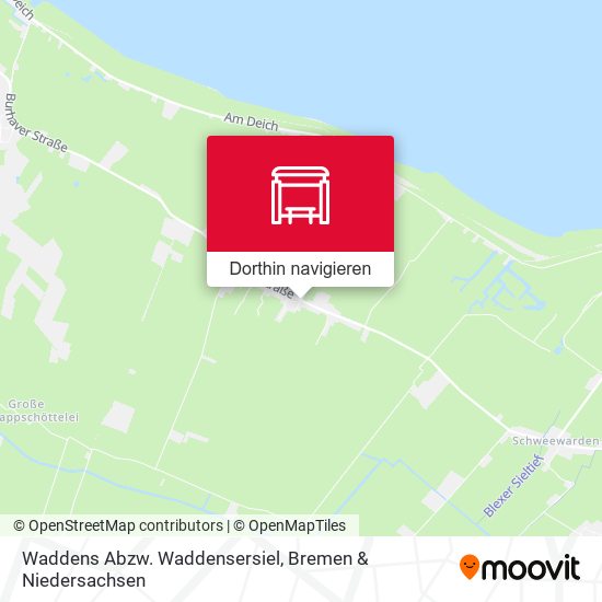 Waddens Abzw. Waddensersiel Karte