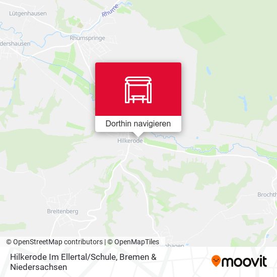 Hilkerode Im Ellertal/Schule Karte