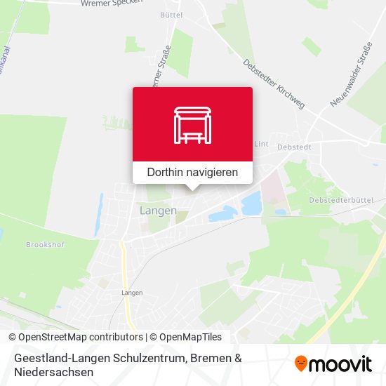 Geestland-Langen Schulzentrum Karte