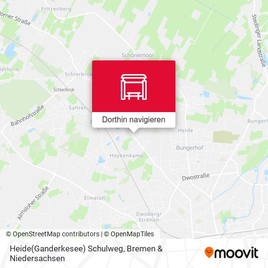 Heide(Ganderkesee) Schulweg Karte