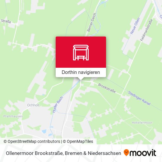 Ollenermoor Brookstraße Karte