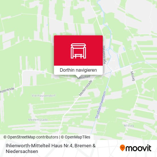 Ihlienworth-Mittelteil Haus Nr.4 Karte