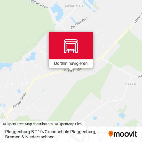 Plaggenburg B 210 / Grundschule Plaggenburg Karte