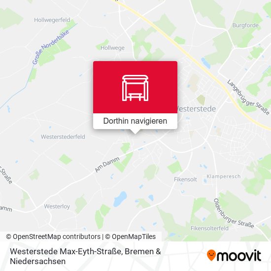 Westerstede Max-Eyth-Straße Karte