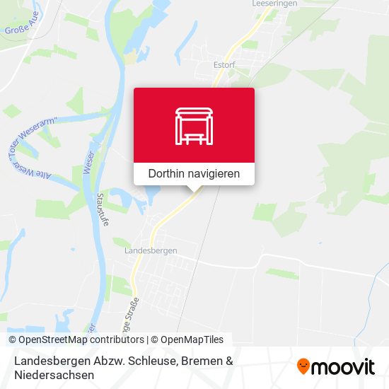 Landesbergen Abzw. Schleuse Karte