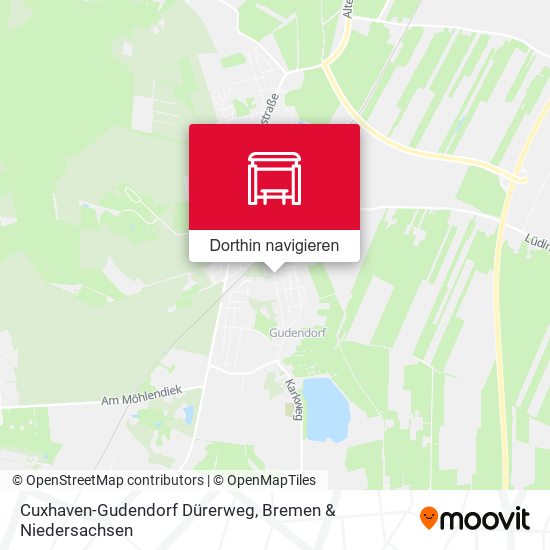 Cuxhaven-Gudendorf Dürerweg Karte