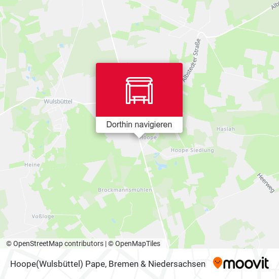 Hoope(Wulsbüttel) Pape Karte