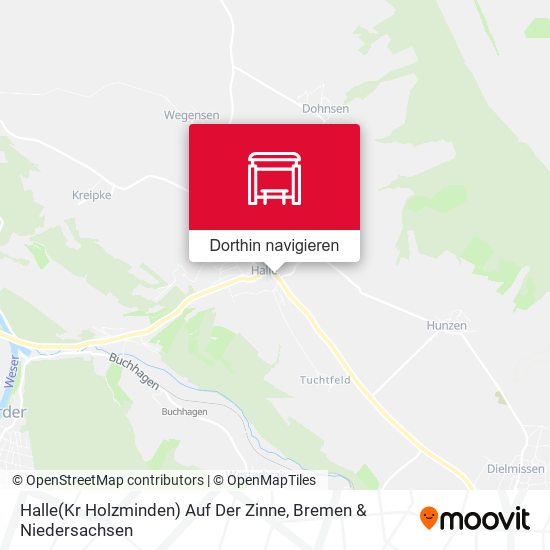 Halle(Kr Holzminden) Auf Der Zinne Karte
