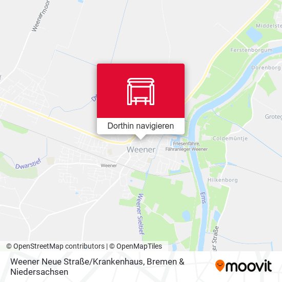 Weener Neue Straße/Krankenhaus Karte
