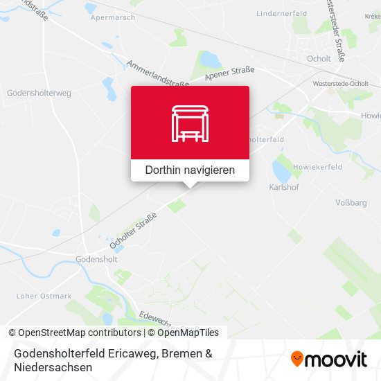 Godensholterfeld Ericaweg Karte