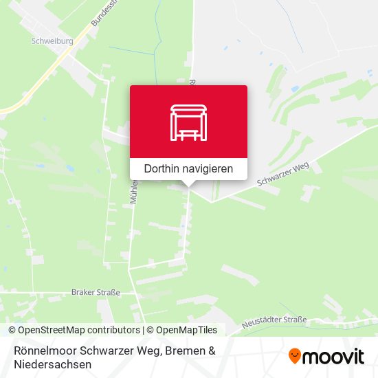 Rönnelmoor Schwarzer Weg Karte