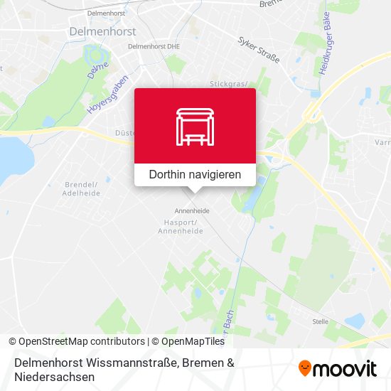 Delmenhorst Wissmannstraße Karte
