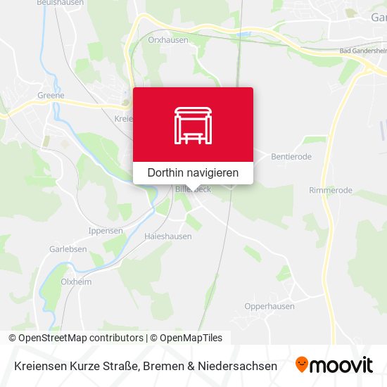 Kreiensen Kurze Straße Karte