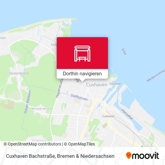 Cuxhaven Bachstraße Karte