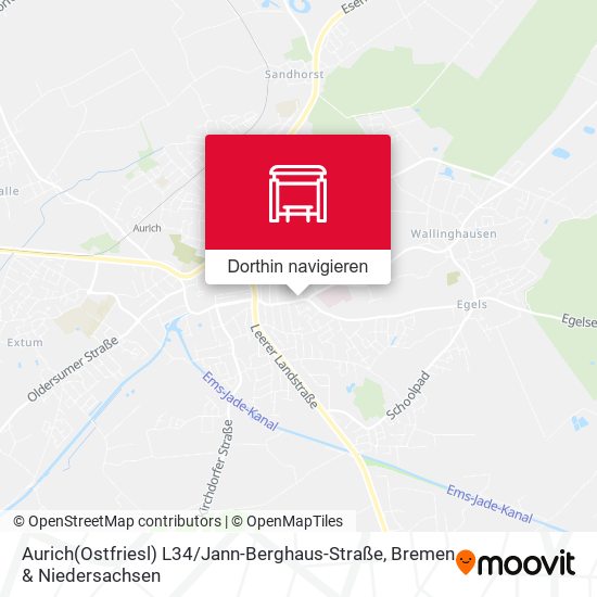 Aurich(Ostfriesl) L34 / Jann-Berghaus-Straße Karte