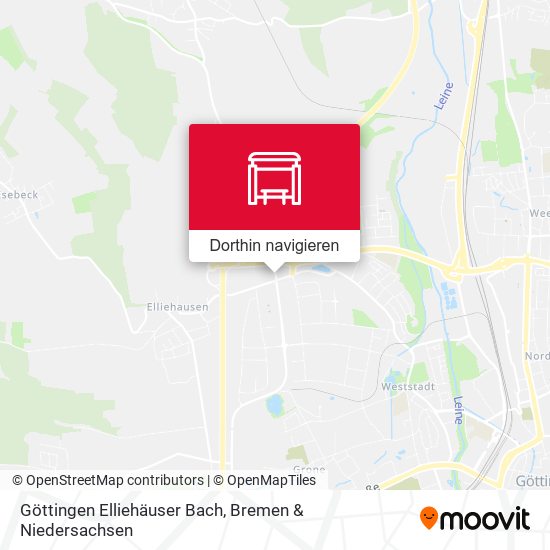 Göttingen Elliehäuser Bach Karte