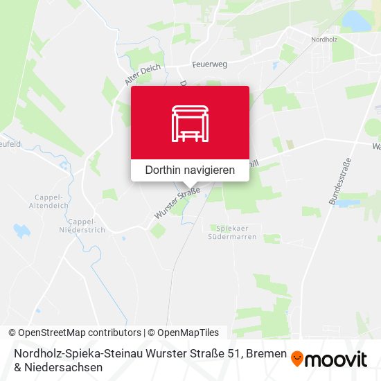 Nordholz-Spieka-Steinau Wurster Straße 51 Karte