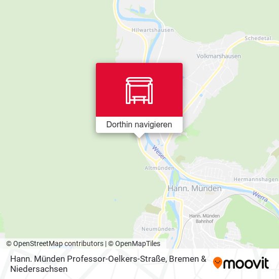 Hann. Münden Professor-Oelkers-Straße Karte