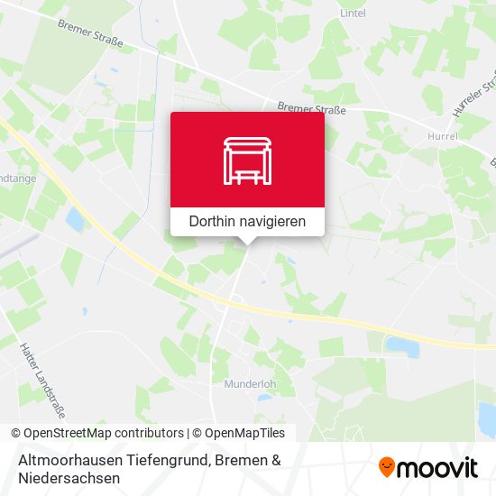 Altmoorhausen Tiefengrund Karte