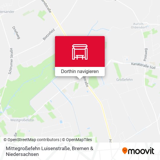 Mittegroßefehn Luisenstraße Karte