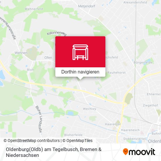 Oldenburg(Oldb) am Tegelbusch Karte