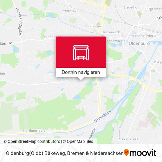 Oldenburg(Oldb) Bäkeweg Karte