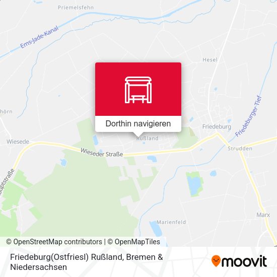 Friedeburg(Ostfriesl) Rußland Karte