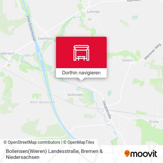Bollensen(Wieren) Landesstraße Karte