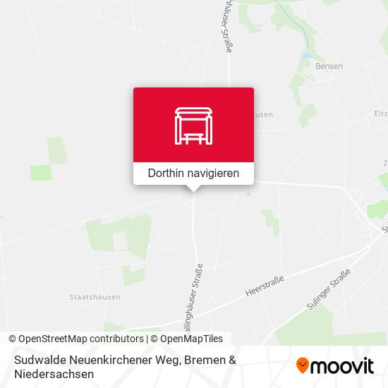 Sudwalde Neuenkirchener Weg Karte