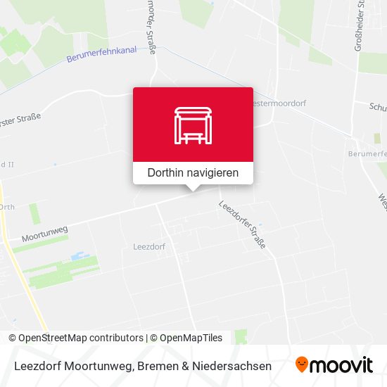 Leezdorf Moortunweg Karte