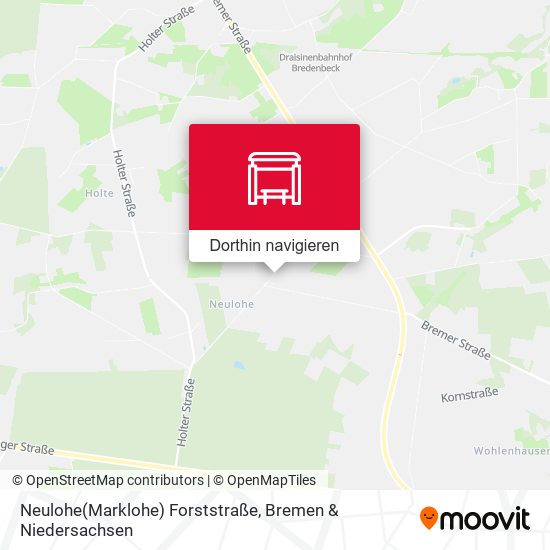 Neulohe(Marklohe) Forststraße Karte