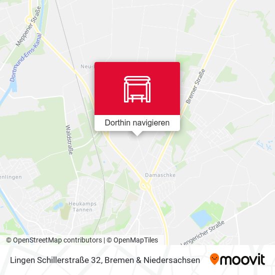 Lingen Schillerstraße 32 Karte