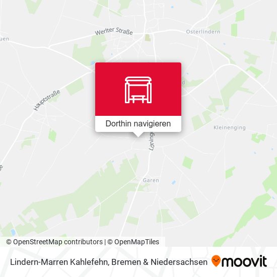 Lindern-Marren Kahlefehn Karte