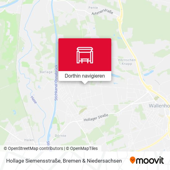 Hollage Siemensstraße Karte