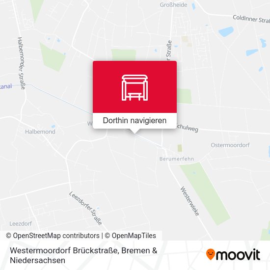 Westermoordorf Brückstraße Karte