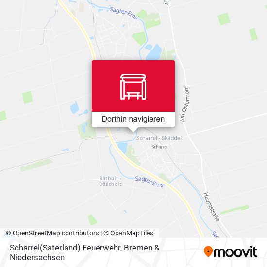 Scharrel(Saterland) Feuerwehr Karte
