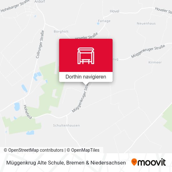 Müggenkrug Alte Schule Karte