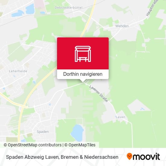 Spaden Abzweig Laven Karte